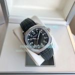 Replica Patek Philippe 5167A Aquanaut SS Black Dial Black Rubber Band Watch 40MM